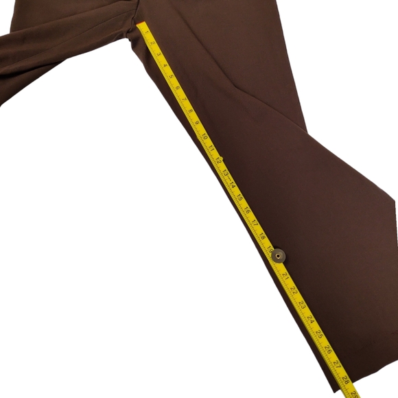 Apostrophe Vanessa Flared Leg‎ Pants Boot Cut Trouser Size 8 Petite Brown - Picture 8 of 9